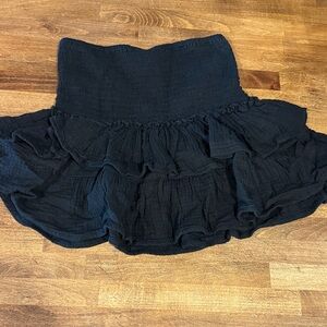 Black Ruffled Skirt